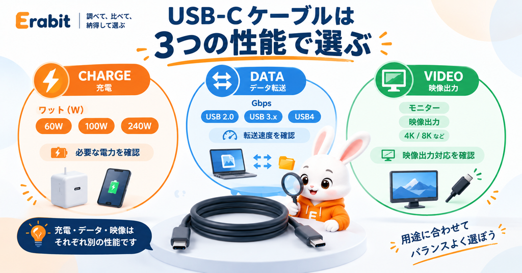 USB-Cケーブル性能ガイド